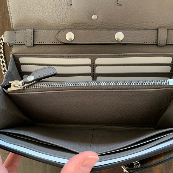 NWOT Rare GHURKA Calfskin Leather Crossbody Bag Clutch Wallet Detachable Strap - Picture 5 of 11